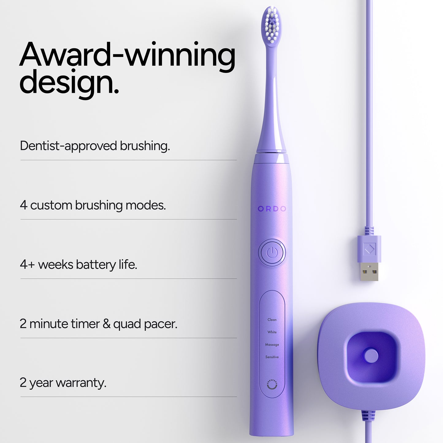 Ordo Sonic+ Toothbrush Pearl Violet