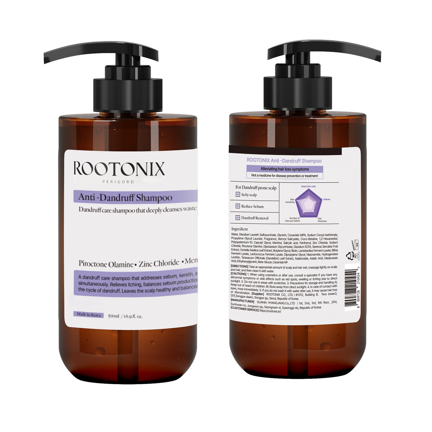 ROOTONIX Anti-Dandruff Shampoo 500ml