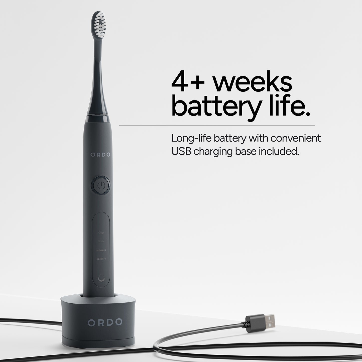 Ordo Sonic+ Toothbrush Charcoal Grey