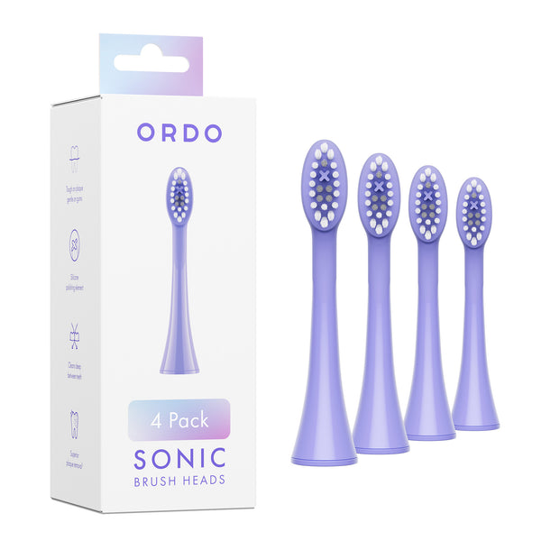 Sonic Brush Heads  4 Pack Pearl Violet