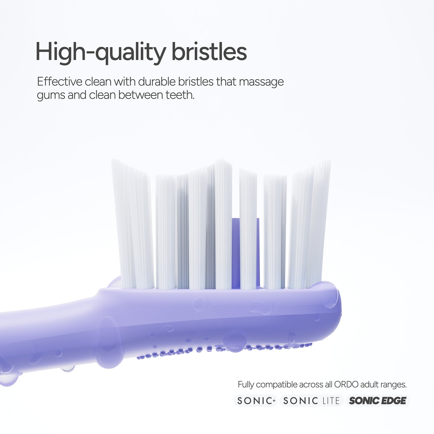 Sonic Brush Heads  4 Pack Pearl Violet
