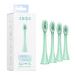 Sonic Brush Heads 4 Pack Mint green