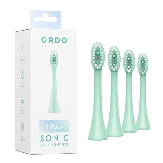 Sonic Brush Heads 4 Pack Mint green