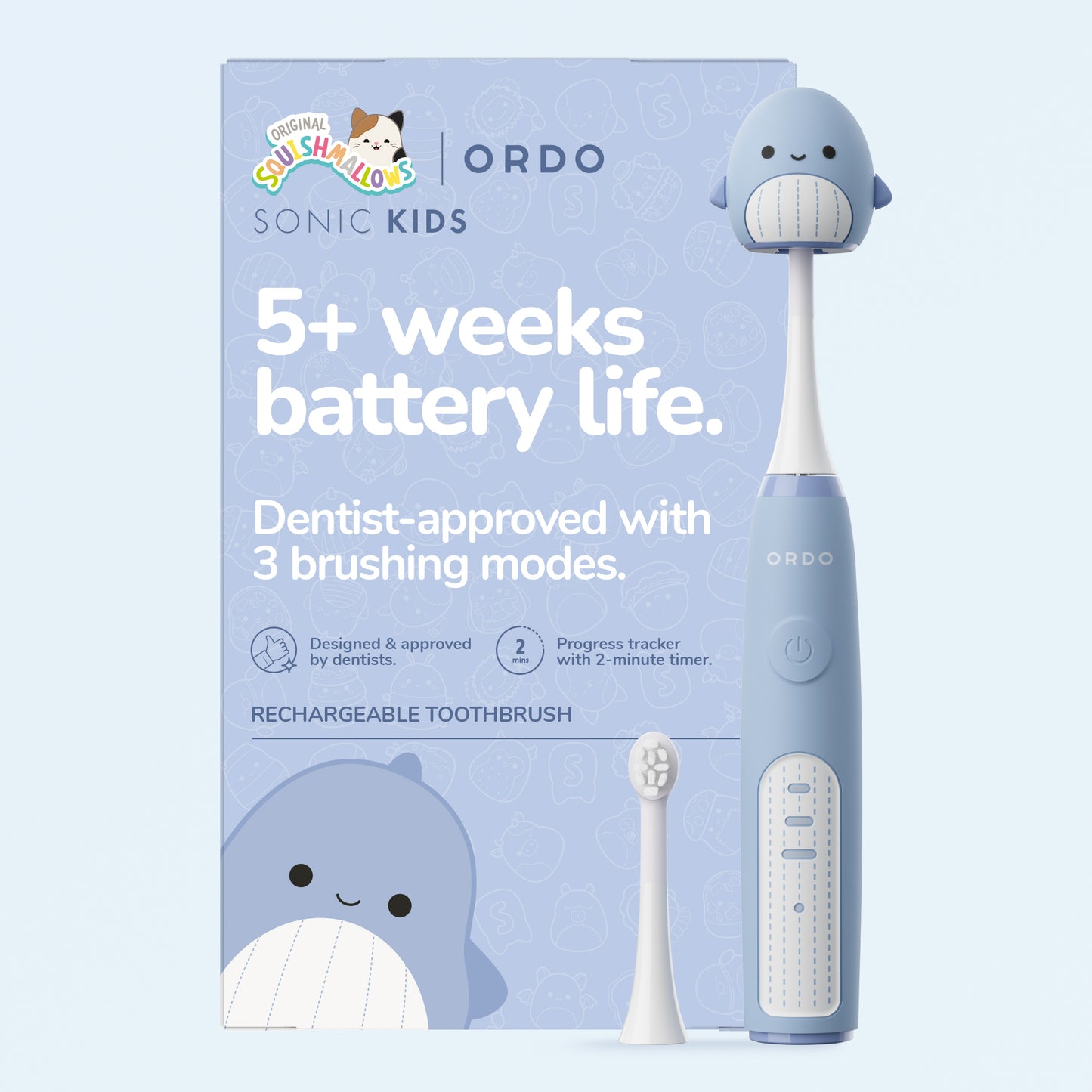 Sonic Kids Recharge Toothbrush Squishmallows Samir