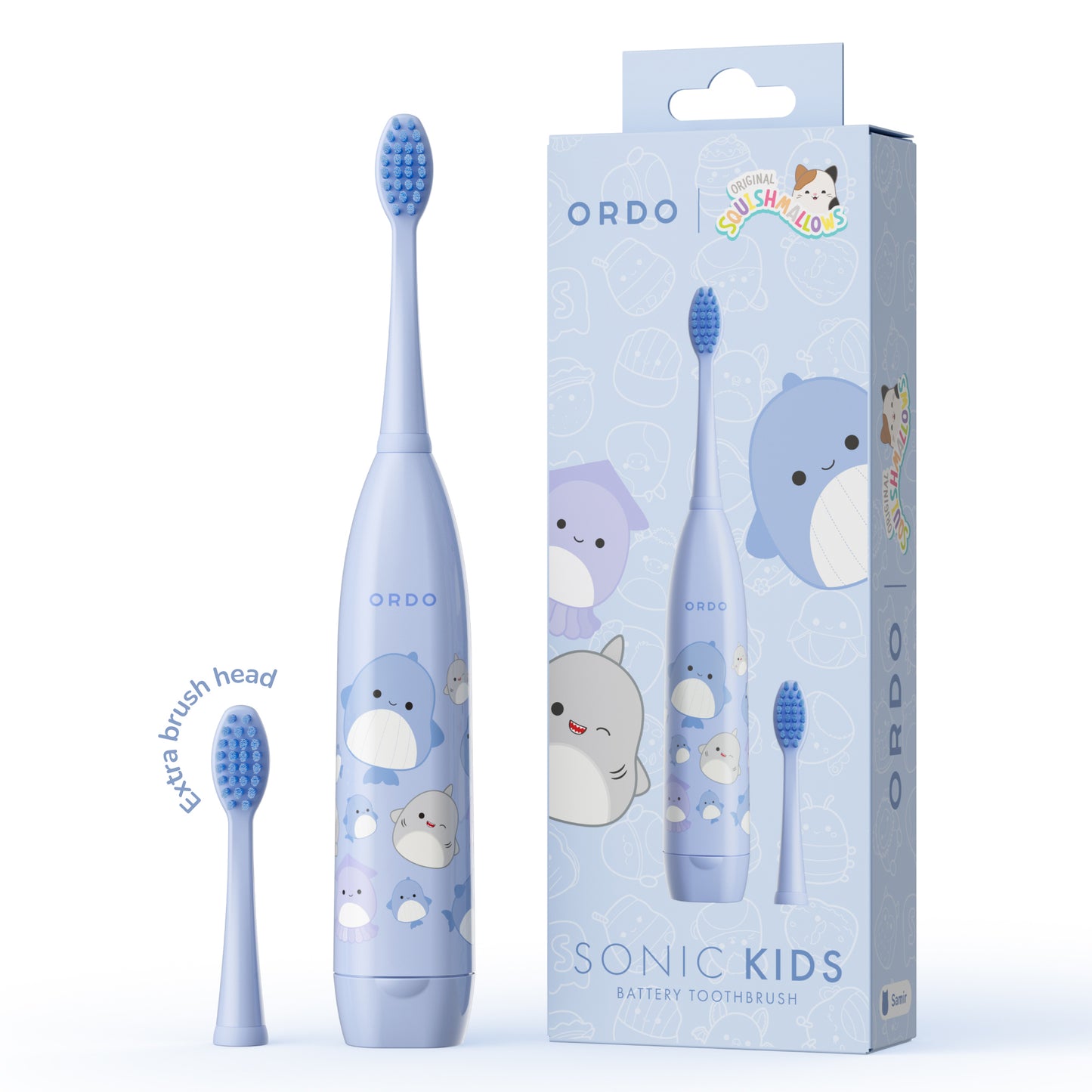 Ordo Sonic Kids Battery Toothbrush Squishmallows Samir