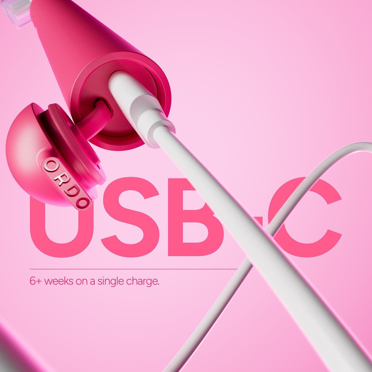 Ordo Sonic Edge Rechargeable Toothbrush Paradise Pink