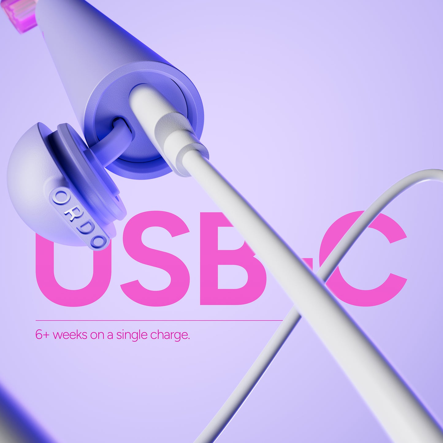 Ordo Sonic Edge Rechargeable Toothbrush Fiji  Fuchsia