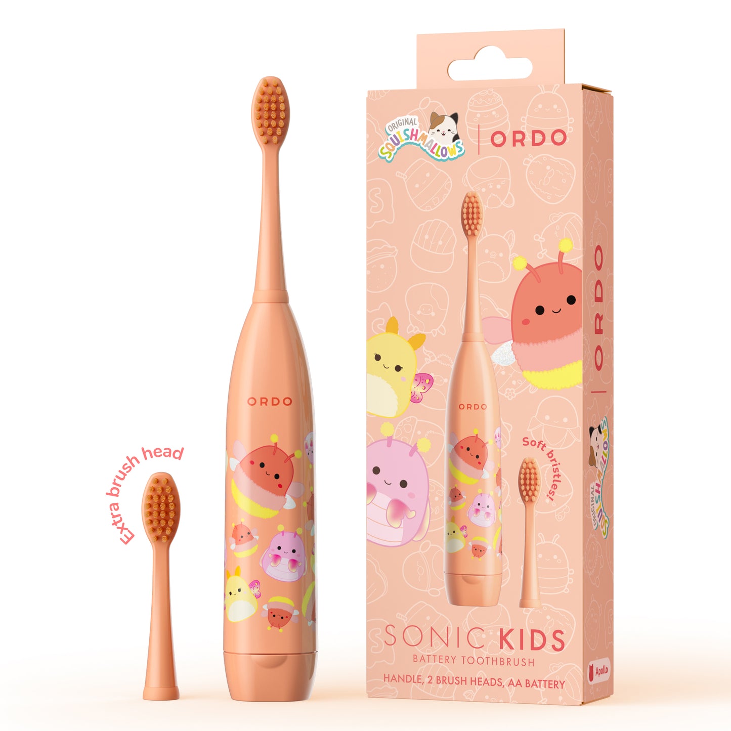 Sonic Kids Battery Toothbrush Squishmallows Apollo