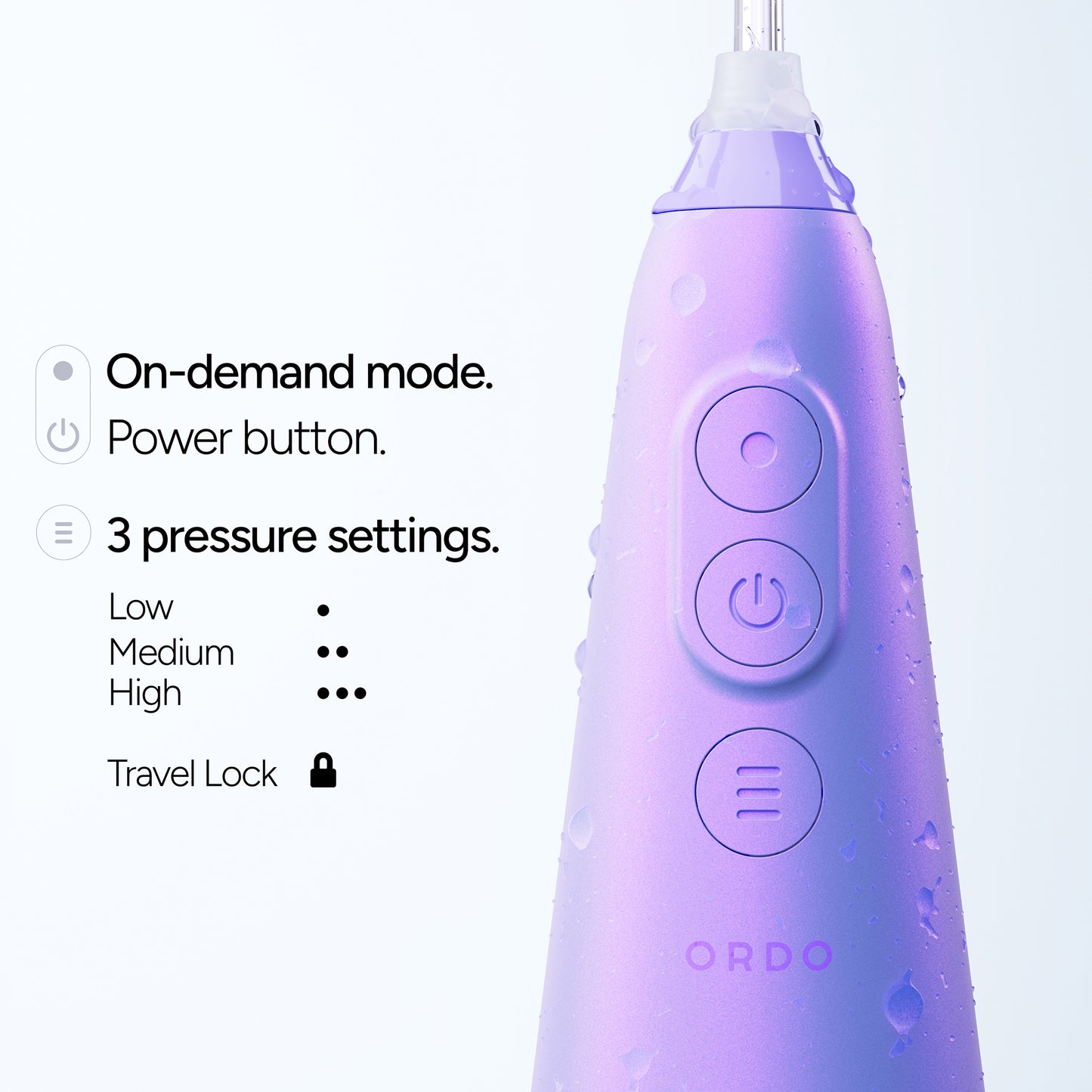 Ordo Sonic Water Flosser Pearl Violet