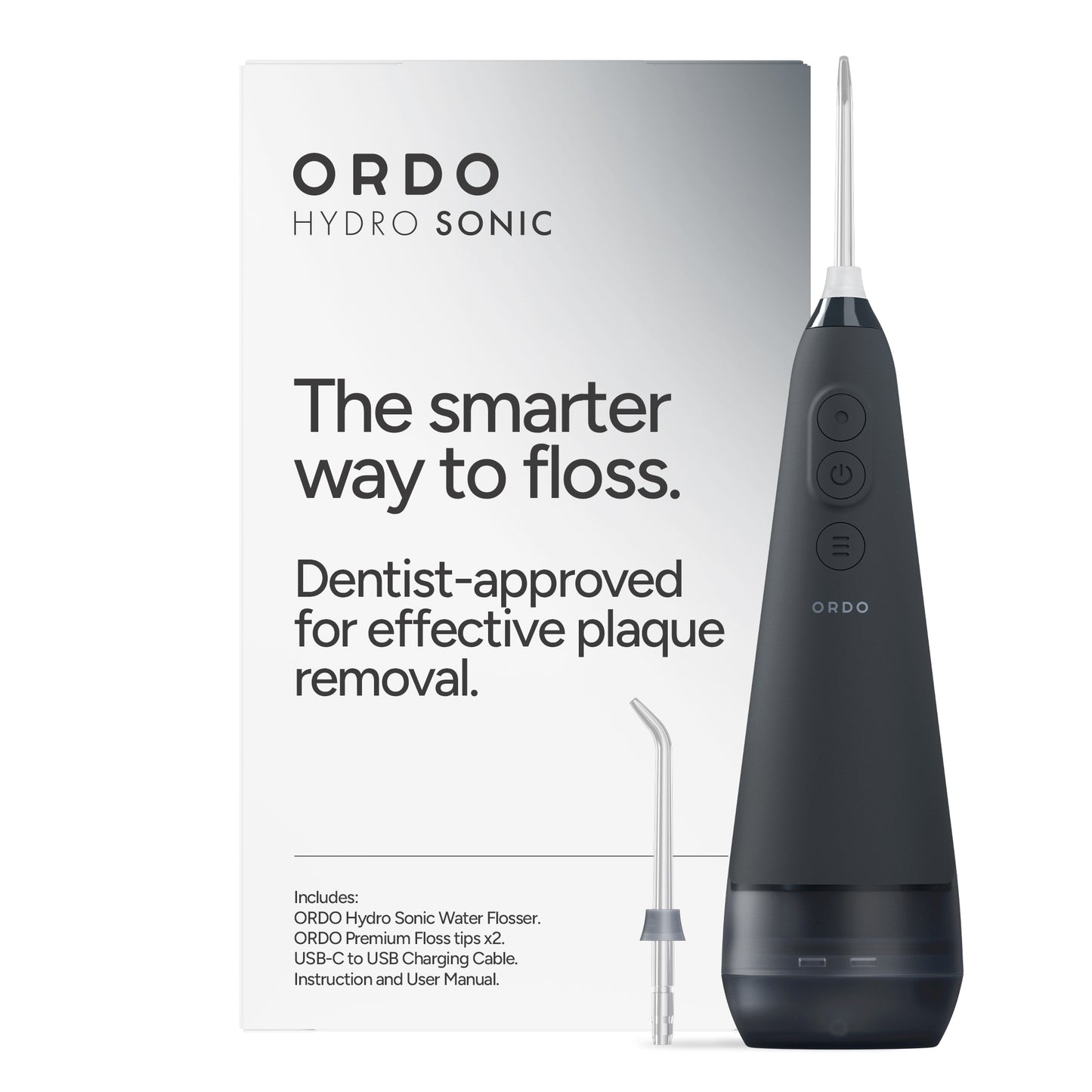 Ordo Sonic Water Flosser Charcoal Grey