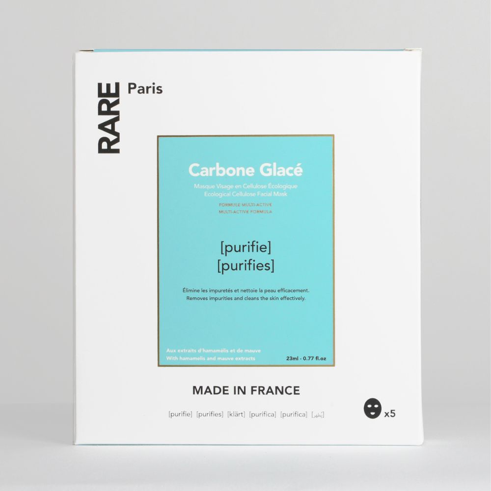 5X FACE MASK BOX Carbone Glacé
